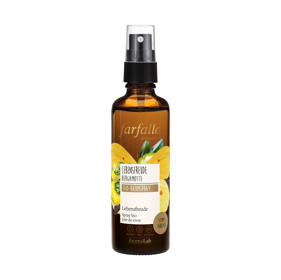 Joie de vivre, bergamot, joie de vivre organic room spray