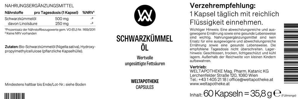 SCHWARZKÜMMEL ÖL