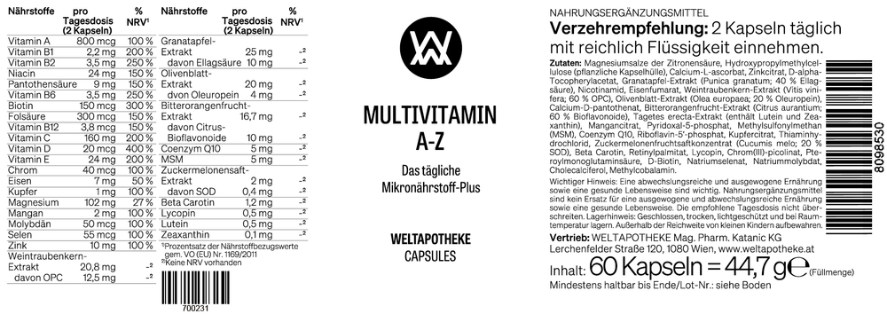 MULTIVITAMIN A-Z