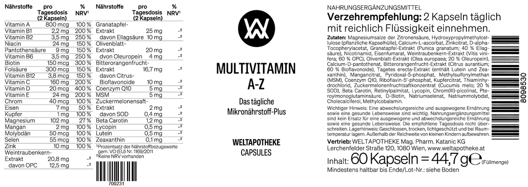MULTIVITAMIN A-Z