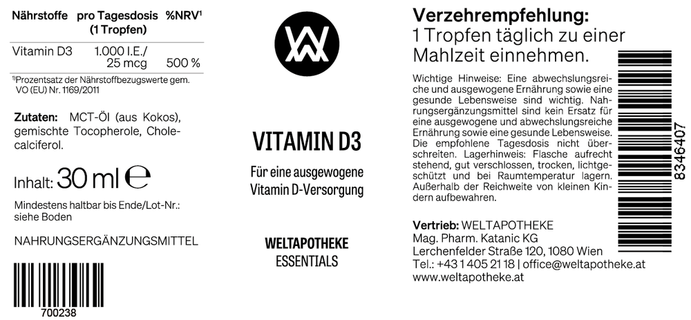 VITAMIN D3 TROPFEN
