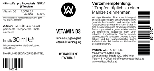 VITAMIN D3 TROPFEN