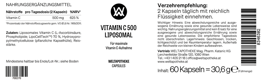VITAMIN C 500 LIPOSOMAL
