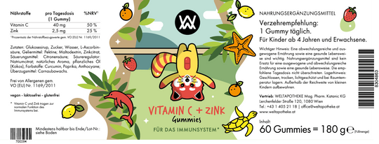 CARAMELLE GOMMOSE VITAMINA C + ZINCO
